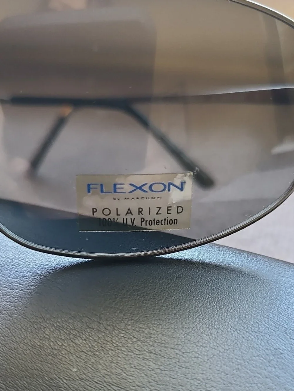 NEW & AUTHENTIC MARCHON FLEXON SUNGLASSES COMMANDER,  POLARIZED, GUNMETAL  62-14
